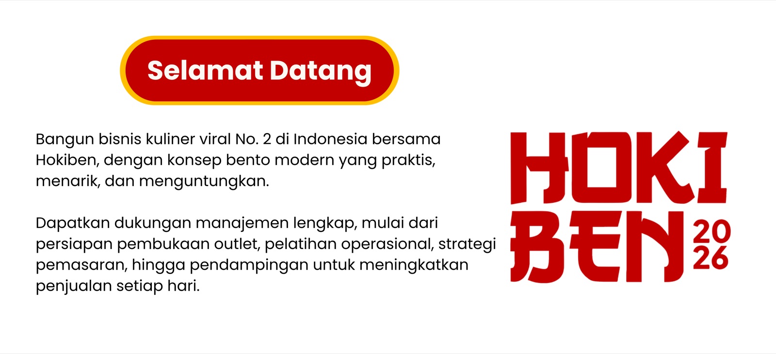 Selamat datang di Hokiben